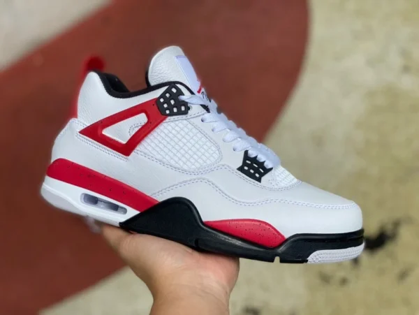 aj4 bianco rosso cemento g puro originale Air Jordan 4 "Red Cement" bianco rosso cemento dh6927-161