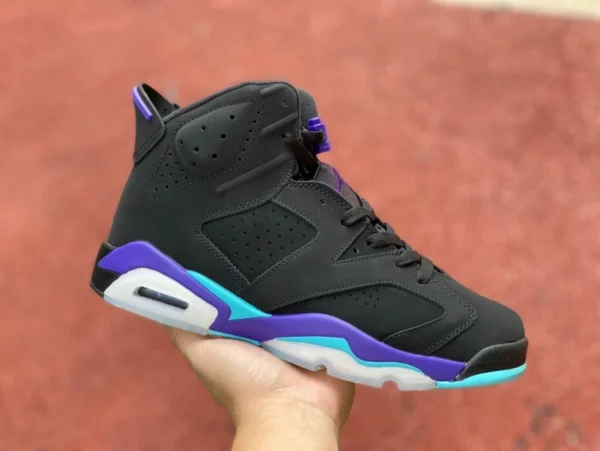 aj6 nero e viola Air Jordan AJ6 Retro "Aqua" nero e viola CT8529-004