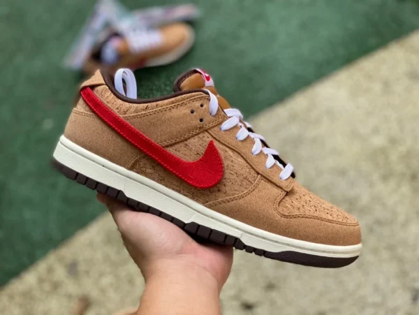 Dunk cork Edison Chen co-branded s2 puro originale Nike Dunk cork Edison Chen Clot sneakers basse alla moda co-branded FN0317121