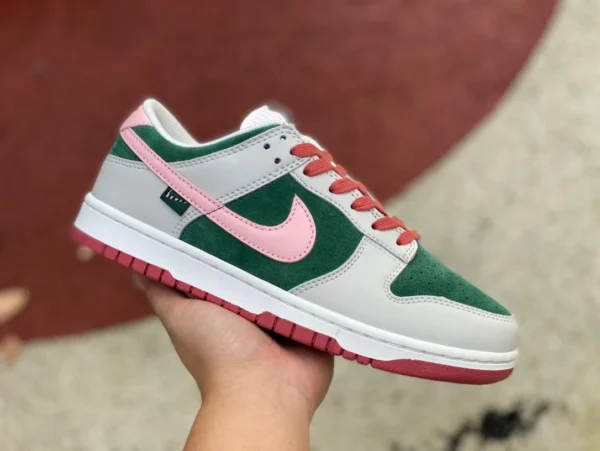 Dunk bianco rosa verde anguria Nike scarpe da donna Dunk Low bianco rosa verde sonoro rosa anguria mandarino anatra retrò sneakers FN8923061