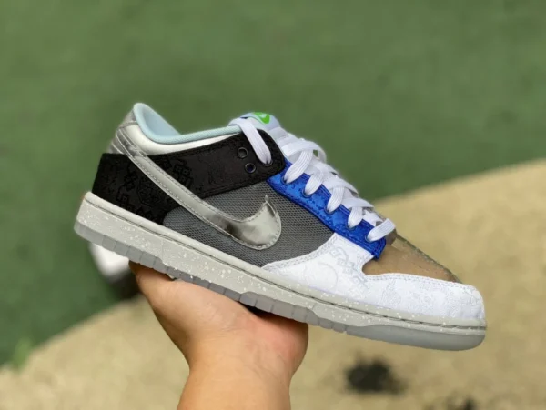 Dunk Edison Chen marrone blu grigio puro originale CLOT x Nike Dunk Low Yuanyang sneakers basse in edizione limitata FN0316999