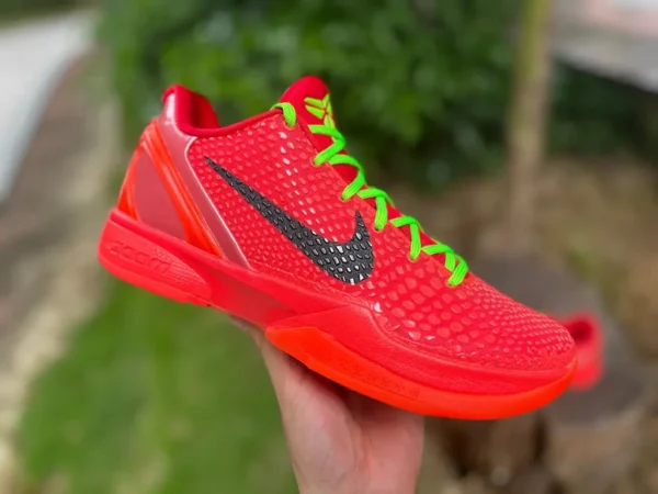 Kobe 6 Green Hornet Christmas s2 puro originale Nike Zoom Kobe 6 Proto Kobe 6 reverse Green Hornet Christmas scarpe da basket da uomo FV4921600