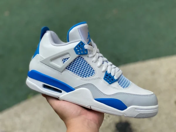 aj4 bianco e blu puro originale AIR JORDAN 4 RETRO AJ4 bianco e blu North Carolina edizione limitata 308497105