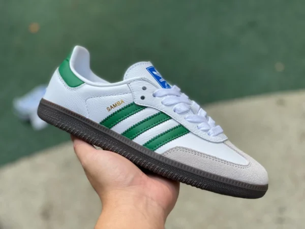 Adidas bianco grigio verde pura pelle originale primo strato adidas originali Samba OG sneakers casual IG1024