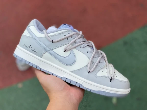 Dunk cinturino grigio e bianco Nike Dunk Low Nike scarpe da ginnastica casual retrò basse grigie e bianche DJ6188003