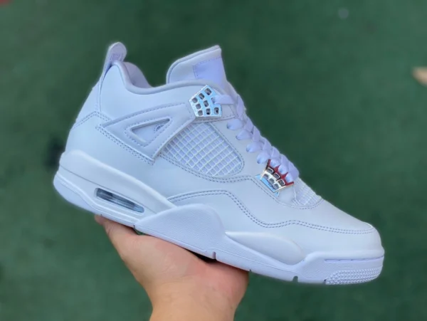 aj4 taglio argento puro originale Air Jordan 4 Pure Money Scarpe da ginnastica argento AJ4 408452308497100