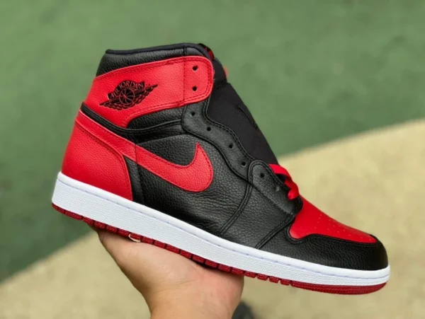 cintura del primo anno aj1 bannata x puro originale Air Jordan 1 bannato AJ1 Joe 1 nero rosso bannato 432001001