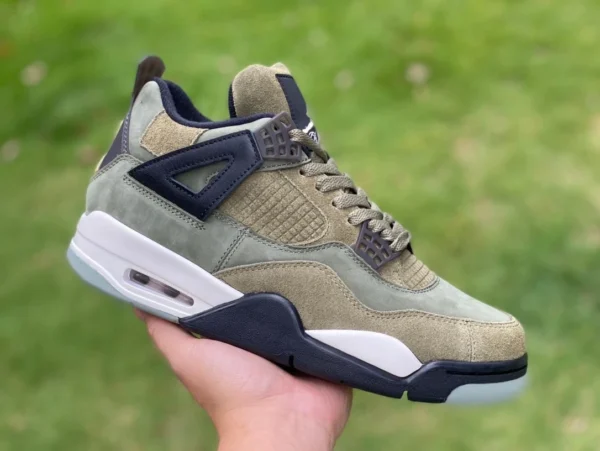 aj4 toppa verde militare e puro originale Air Jordan 4 Craft Olive verde militare AJ4 FB9927200