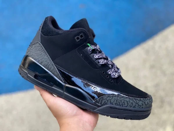 aj3 vernice nera Air Jordan 3 modello burst gatto nero FN0344-901