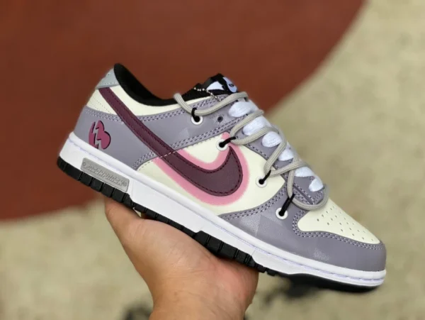 Cinturini Dunk bianco latteo grigio rosa Nike SB Dunk Low DH9765-002