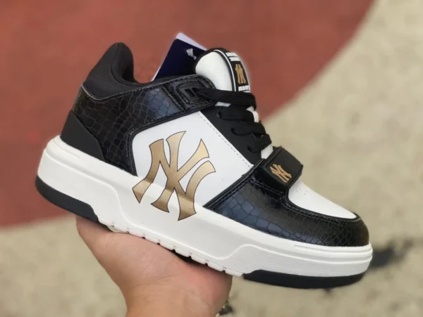 MLB denim nero e bianco oro MLB new NY presbiopia moda versatile e confortevole per uomo e donna coppia sneakers sportive e per il tempo libero 3ASXCDN3N (GP005