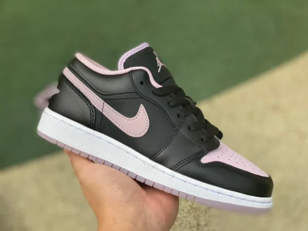 aj1 nero rosa viola basso puro originale Air Jordan 1 Low SE AJ1 nero rosa viola basso top trendy scarpe da basket retrò DV1333-051