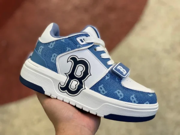 MLB bianco e blu puro originale MLB new NY presbiopia moda versatile e confortevole per uomo e donna coppia sneakers sportive e per il tempo libero 3ASXCDN3N