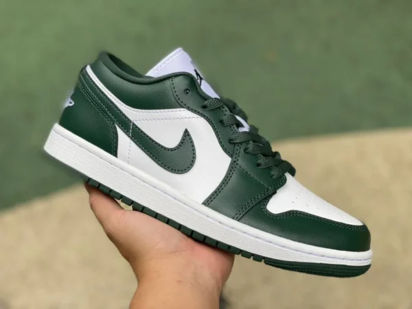 aj1 verde oliva basso puro originale Air Jordan 1 Low AJ1 scarpe da basket basse bianche verde oliva DC0774-113