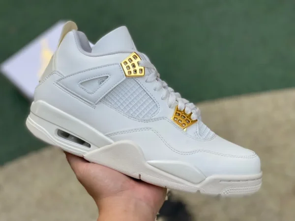 aj4 fibbia in oro bianco s2 puro originale Air Jordan 4 "Metallic Gold" AQ9129-170