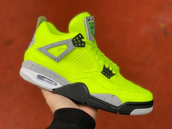 aj4 tennis verde fluorescente Air Jordan 4 Tagz Logo DV6773-700