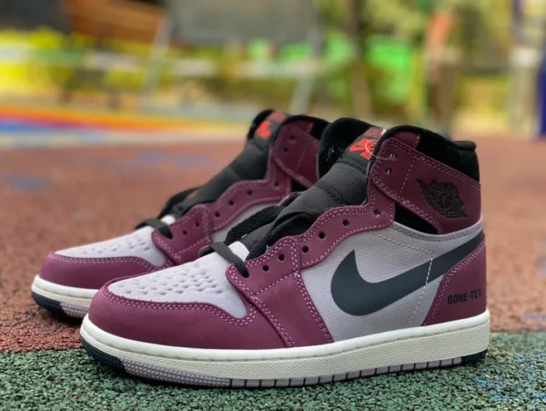 aj1 nero e viola alto Air Jordan 1 AJ1 nero e viola impermeabile 3M riflettente alto DB2889-500