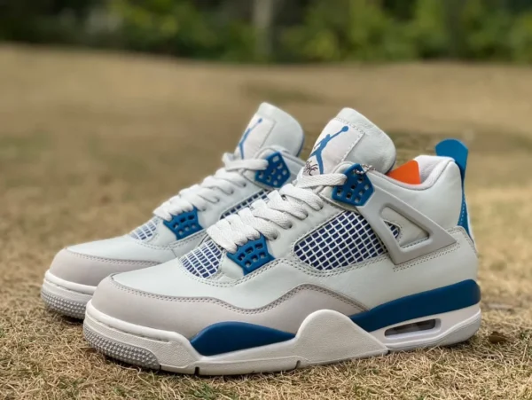 aj4 bianco e blu T1 puro originale A Jordan Air Jordan 4 "Military Blue" 2024 replica bianca e blu FV5029-141