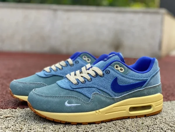 Scarpe da corsa retrò basse Nike Air Max1 Premium blu denim Max1 blu denim DV3050-300