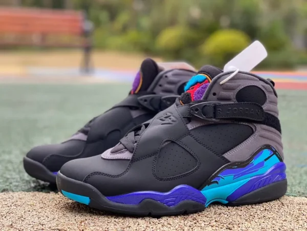 aj8 nero e viola Air Jordan 8 Retro Aqua AJ8 All-star nero e viola 305381-025