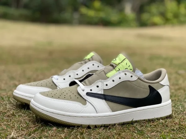 aj1 barb basso avocado T1 puro originale Air Jordan 1 Low Golf TS joint barb 6.0 verde oliva FZ3124-200