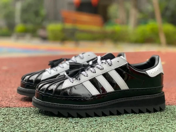 Adidas Edison Chen co-branded in bianco e nero c puro originale CLOT x adidas Superstar Edison Chen scarpe da ginnastica a dente di sega IH3131