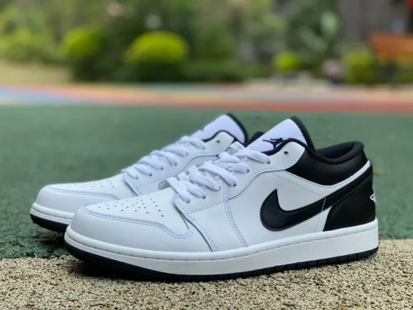 aj1 nuovo panda bianco e nero basso puro originale Air Jordan 1 Low AJ1 classico panda bianco e nero basso 553558-132