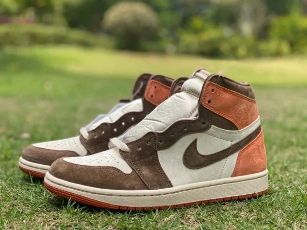 aj1 marrone cacao Air Jordan 1High OG AJ1 marrone cacao retrò bianco sporco arancione marrone FQ2941-200