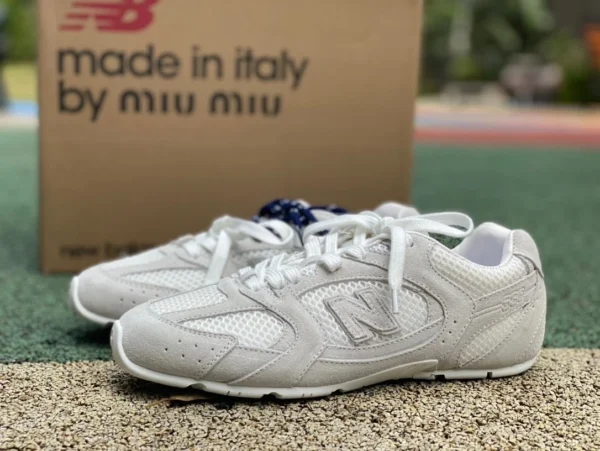 NB530 joint MIU bianco grigio puro originale New Balance x MIU MU Miu Miu NB 530 scarpe da corsa basse resistenti all'usura con punta tonda stringata