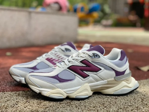 NB9060 bianco grigio viola puro originale New Balance NB9060 serie nuove scarpe sportive e casual basse da uomo e da donna scarpe da corsa U9060ESC