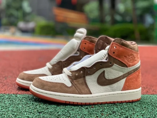 aj1 piccoli guerrieri di terracotta marrone cacao Air Jordan 1High OG AJ1 scarpe da basket retrò marrone cacao FQ2941-200