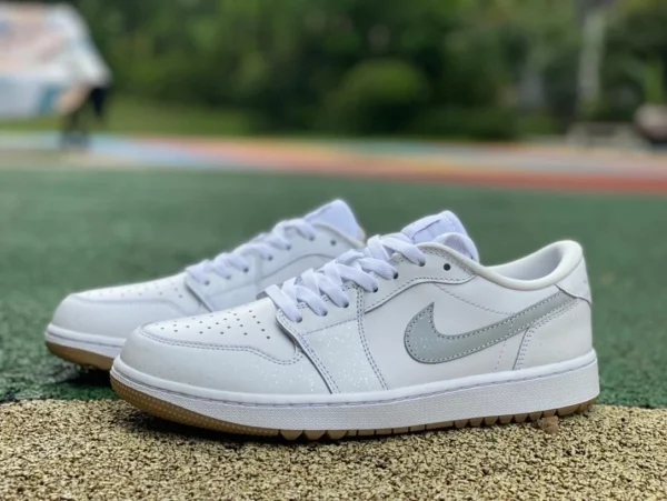 aj1 golf bianco grigio low-top dt puro originale Air Jordan 1 Low Golf AJ1 scarpe da basket retrò bianche DD9315-111