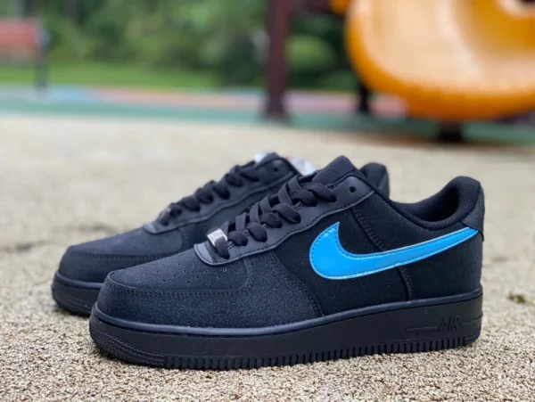 Air Force AF1 nera e blu Nike/Nike Air Force 1 BY YOU scarpe da ginnastica sportive casual alla moda resistenti all'usura