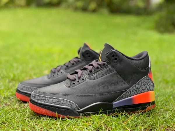 aj3 nero arcobaleno puro originale J Balvin x Jordan Air Jordan 3 "Rio" nero arcobaleno FN0344