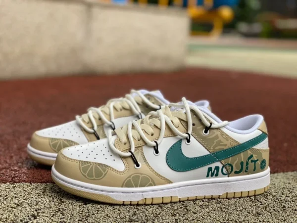 Dunk cinturino bianco marrone verde Nike Dunk Low sneakers casual basse FD9911-101