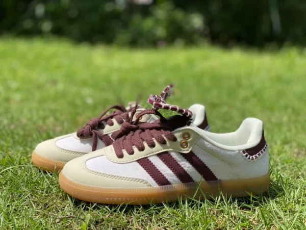 Adidas Samba joint wb bianco e rosso versione y WALES BONNER x adidas originali Samba PonyTonal antiscivolo resistente all'usura low-top ie0