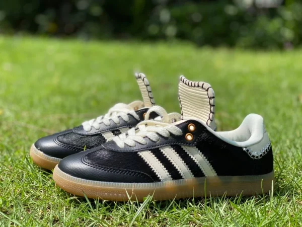 Adidas Samba joint wb versione y in bianco e nero WALES BONNER x adidas originali Samba PonySneakers basse tonali antiscivolo resistenti all'usura