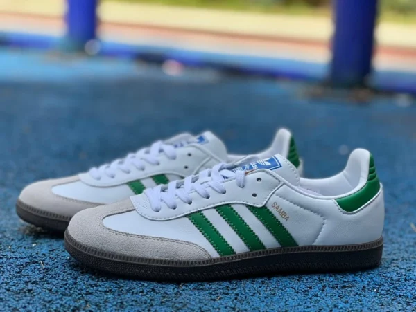 Adidas training bianco grigio verde canale puro originale adidas originali Samba OG bianco verde scarpe da ginnastica casual IG1024