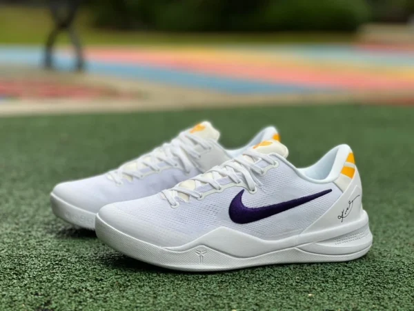 Kobe 8 bianco viola Lakers s2 puro originale Nike Kobe 8 Protro "Lakers Home" HF9550-100