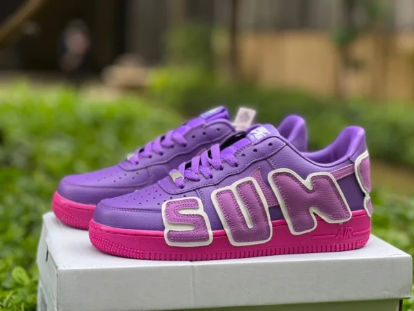 Big Air Air Force AF1 viola rosa CPFM x Nike Air Force 1 Low bianco puro da uomo e da donna sneakers basse leggere DD7050-100