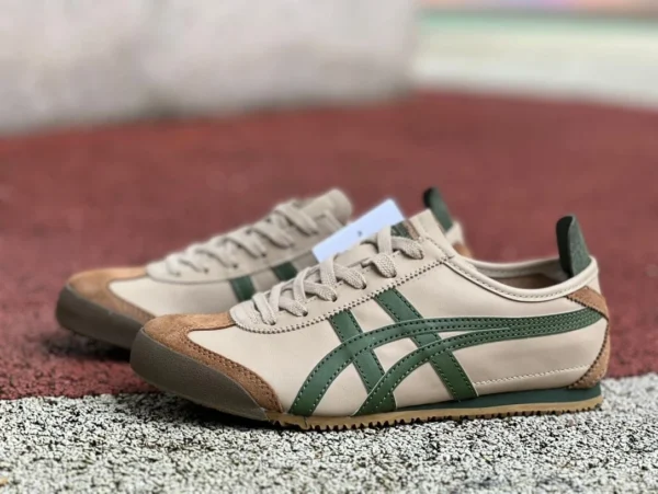 Onitsuka Tiger Rice Marrone Verde Puro Originale Onitsuka Tiger Onitsuka Tiger MEXICO 66 Low Top