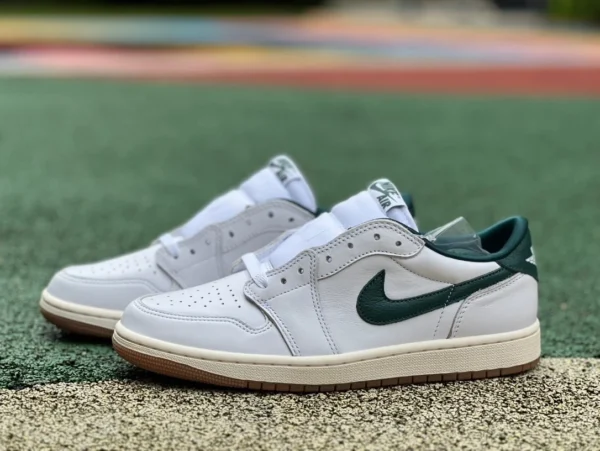 aj1 bianco verde ossidato basso Air Jordan 1 Low OG WMNS "Oxidized Green"' pelle antiscivolo basso CZ0775-133