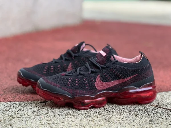 Nike Air VAPORMAX 2023 nera e rossa NIKE AIR VAPORMAX 2023 FLYKNIT scarpe da corsa con cuscino d'aria traspiranti nere e rosse DV1678-005