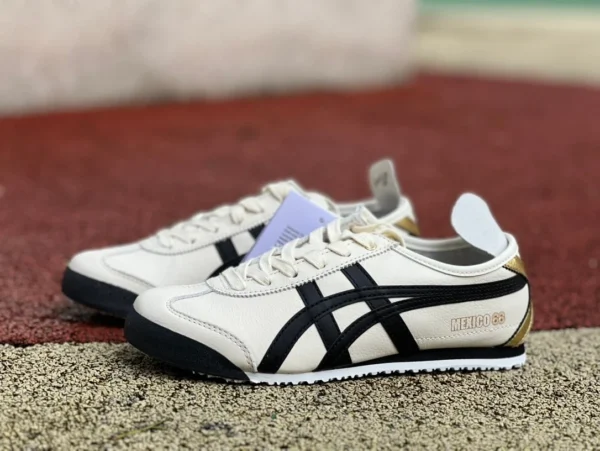 Onitsuka Tiger bianco nero oro puro originale Onitsuka Tiger MEXICO 66 tavola bassa